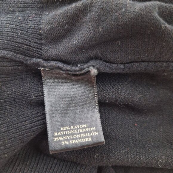Ann Taylor Women's Pullover Sweater Size Medium Solid Black Business Casual - Picture 5 of 6